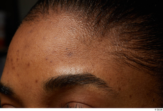  HD Face skin Calneshia Mason eyebrow forehead pores skin texture 0003.jpg